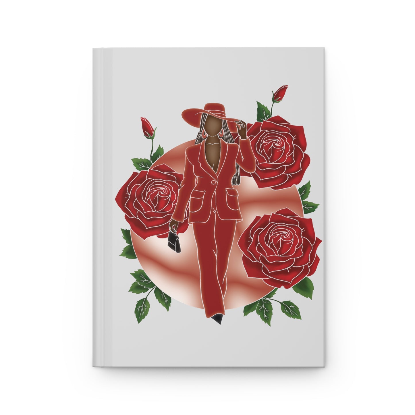 Diva Red Hardcover Journal (Gray)