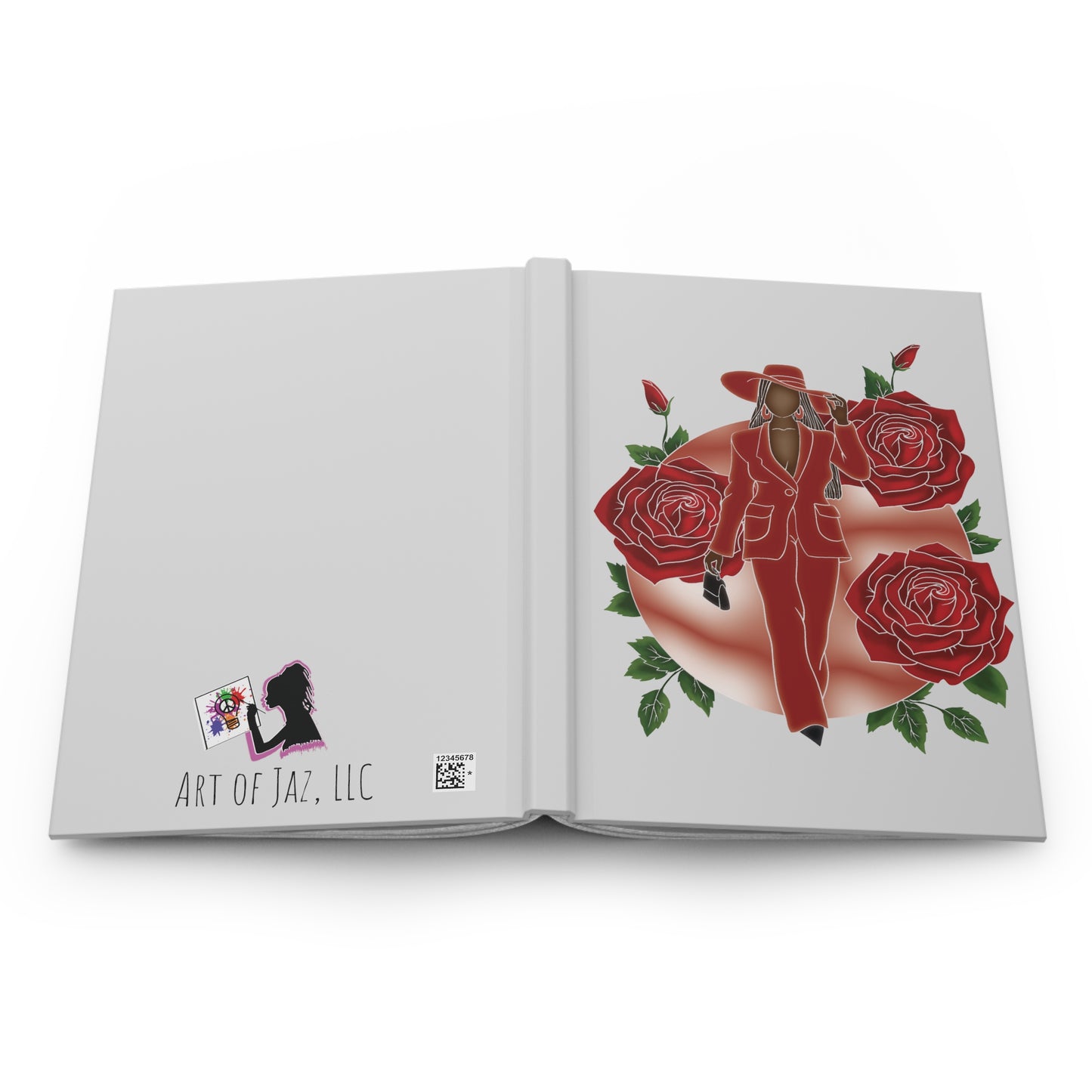 Diva Red Hardcover Journal (Gray)