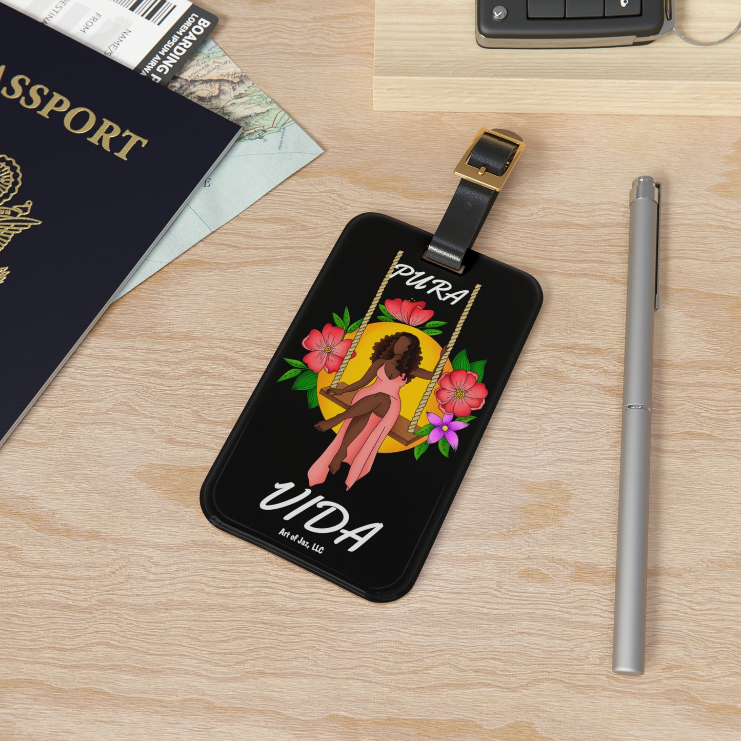 Pura Vida Luggage Tag