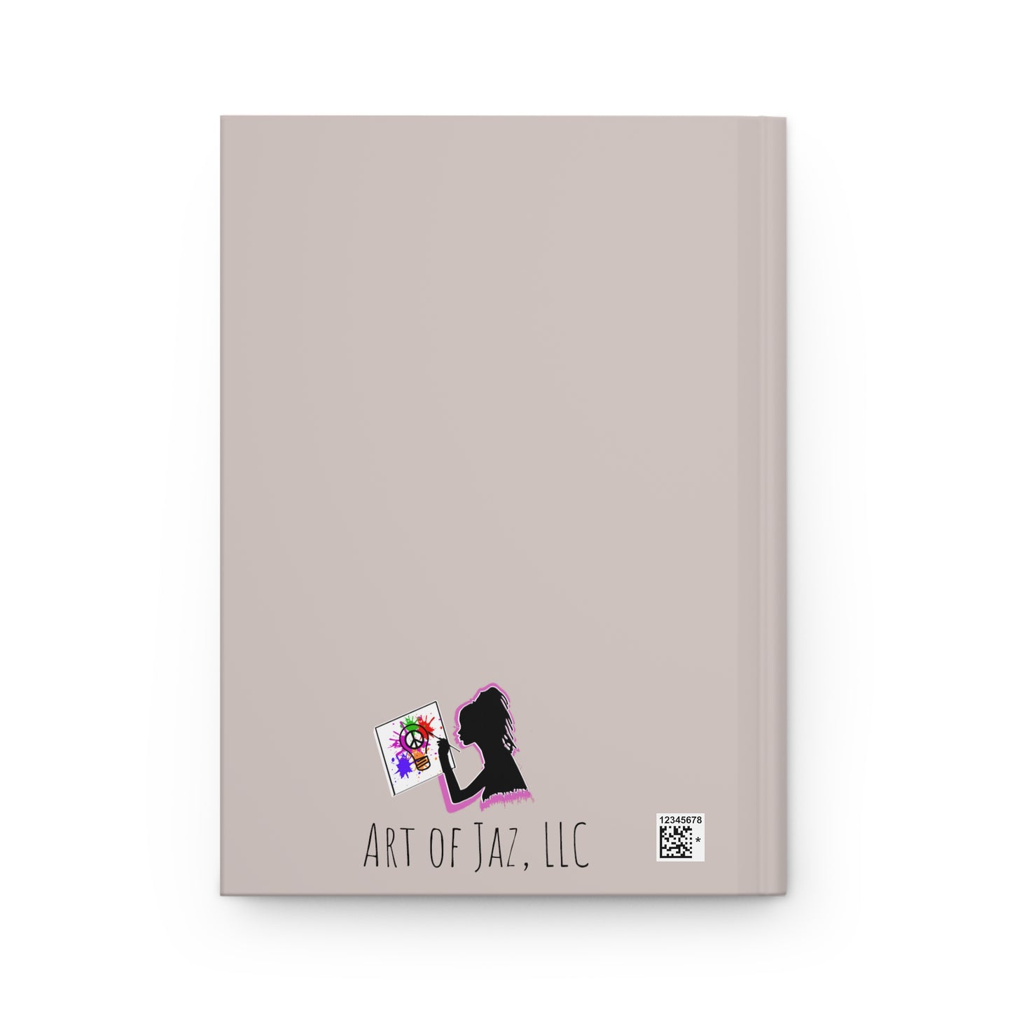 Pink and Green Hardcover Journal (Tan)