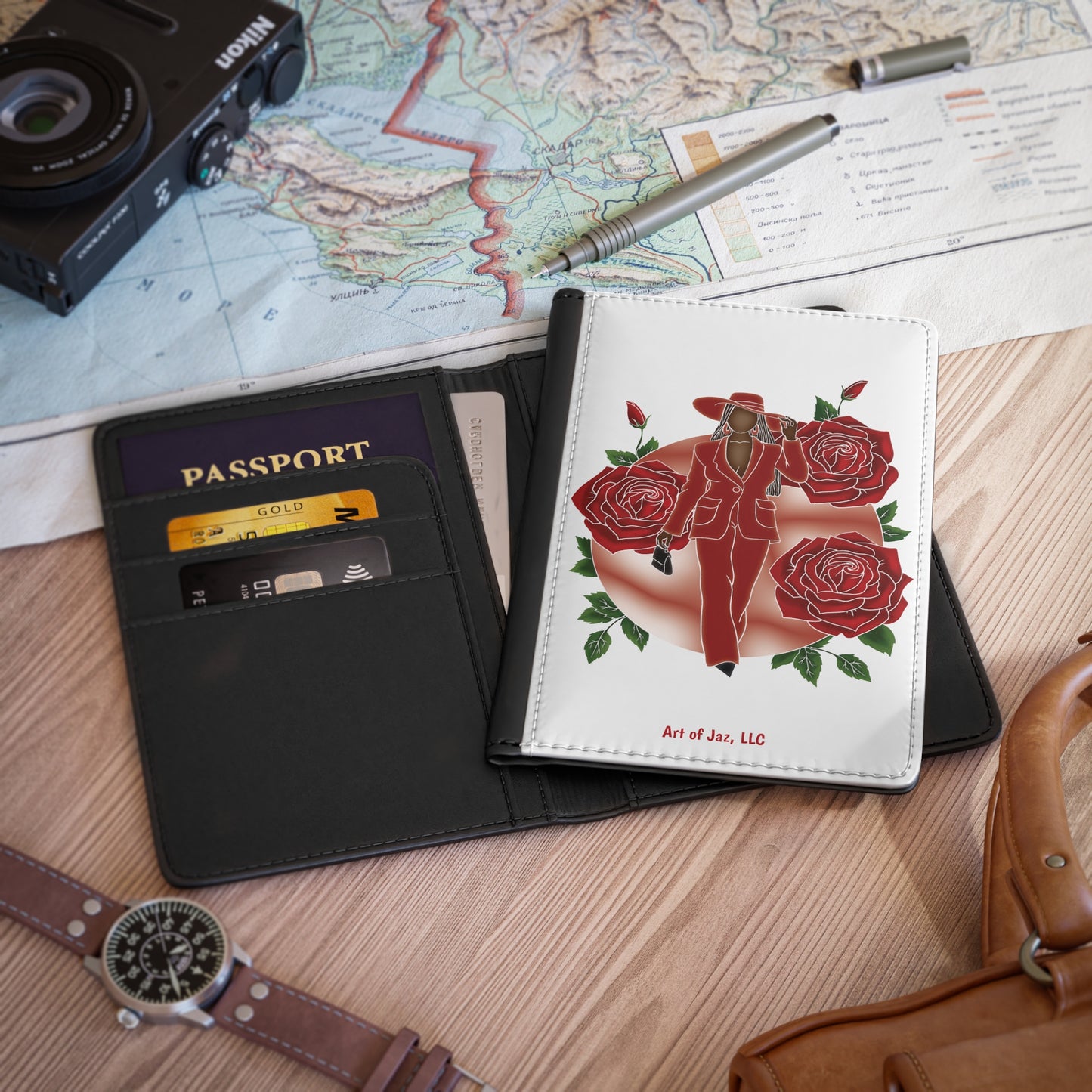Diva Red Passport Cover