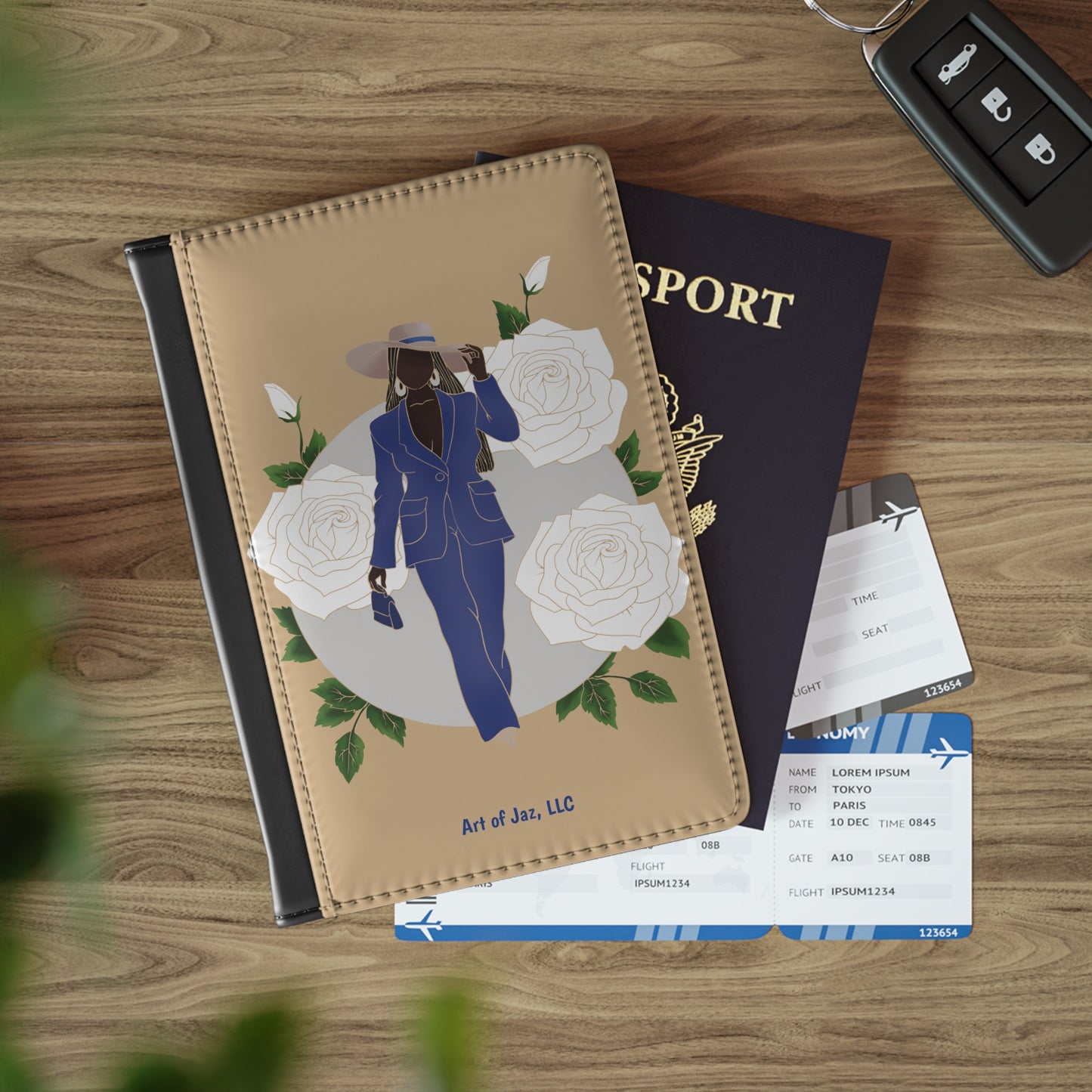 Fine in Blue Passport Cover