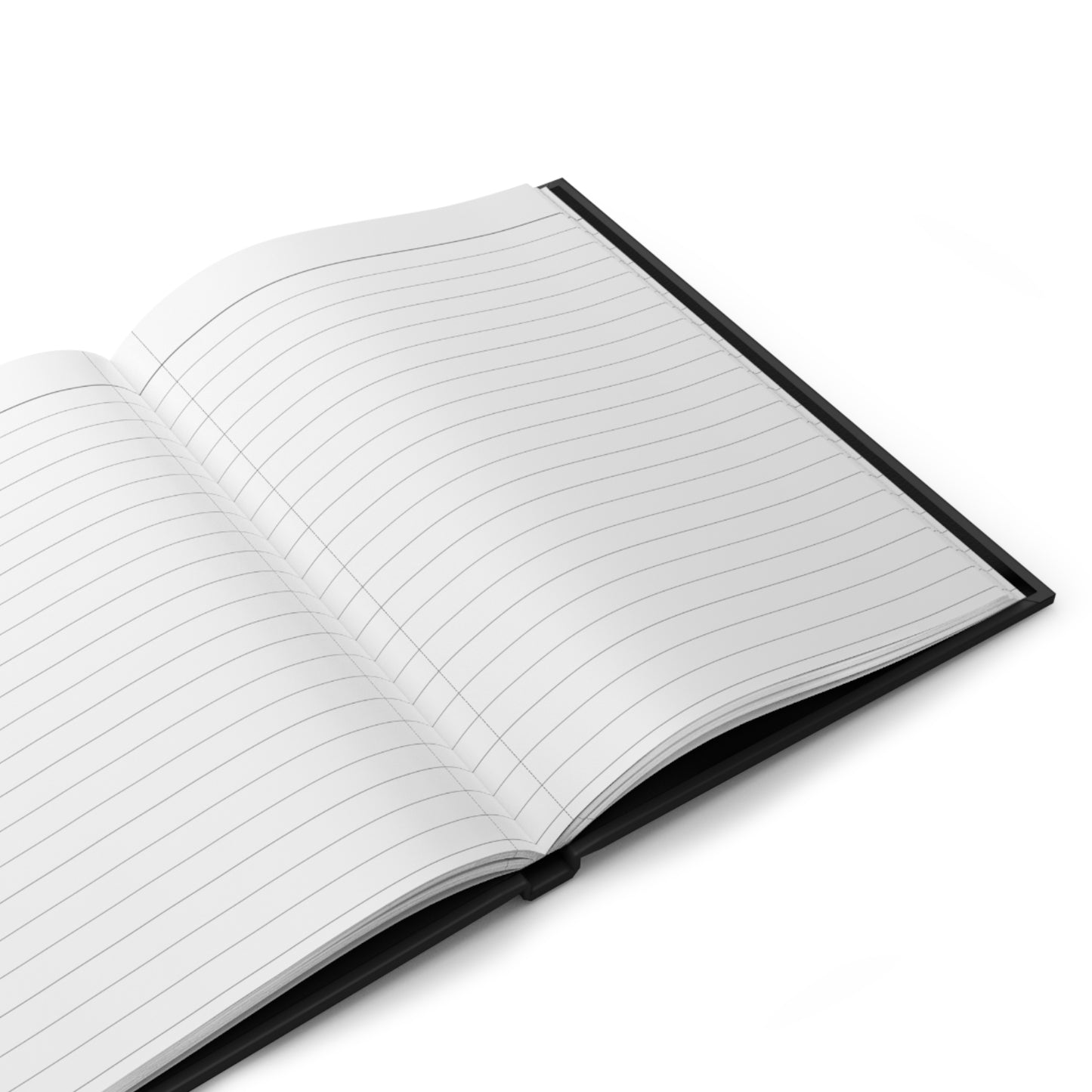 Fine in Blue Hardcover Journal (Black)