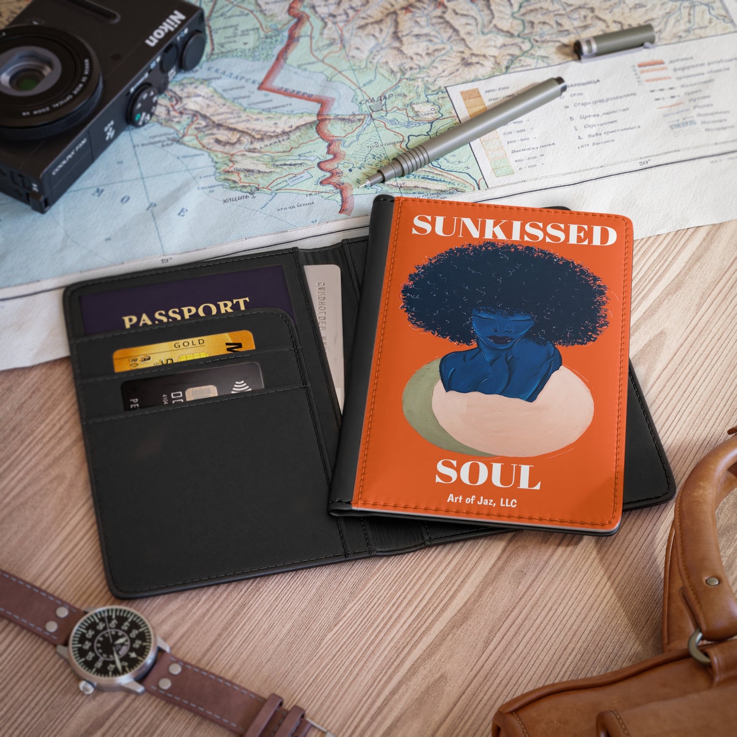Sunkissed Soul Passport Cover (Orange)