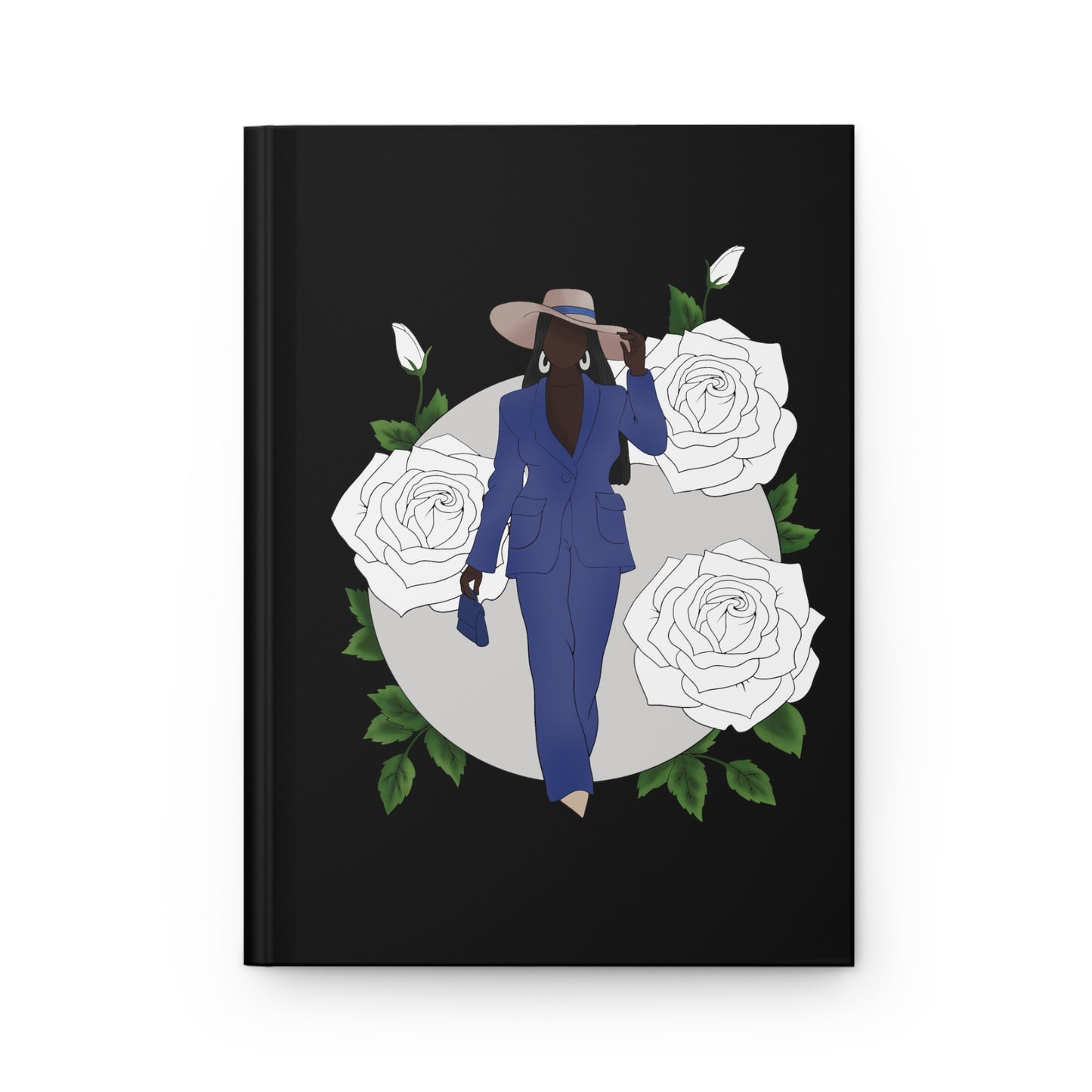 Fine in Blue Hardcover Journal (Black)