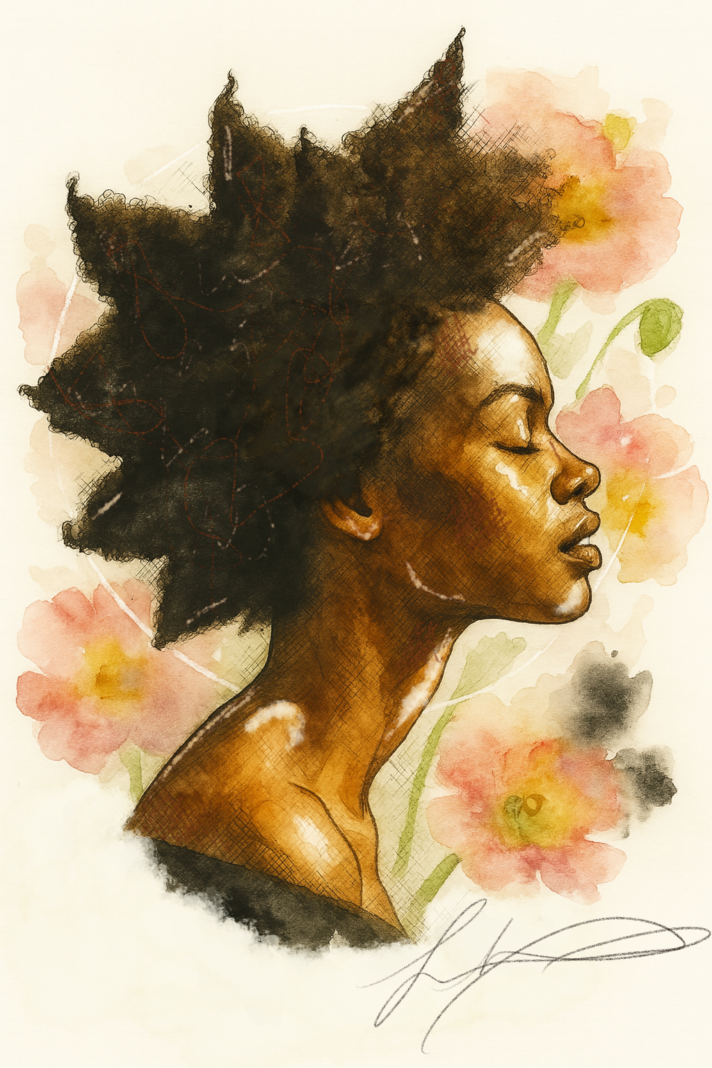 Crowned Matted Print