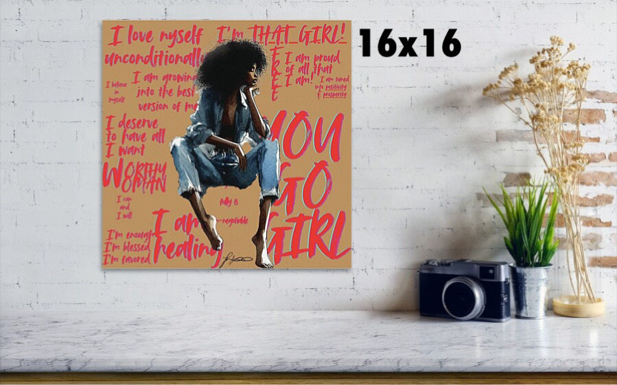 That Girl Watercolor Print