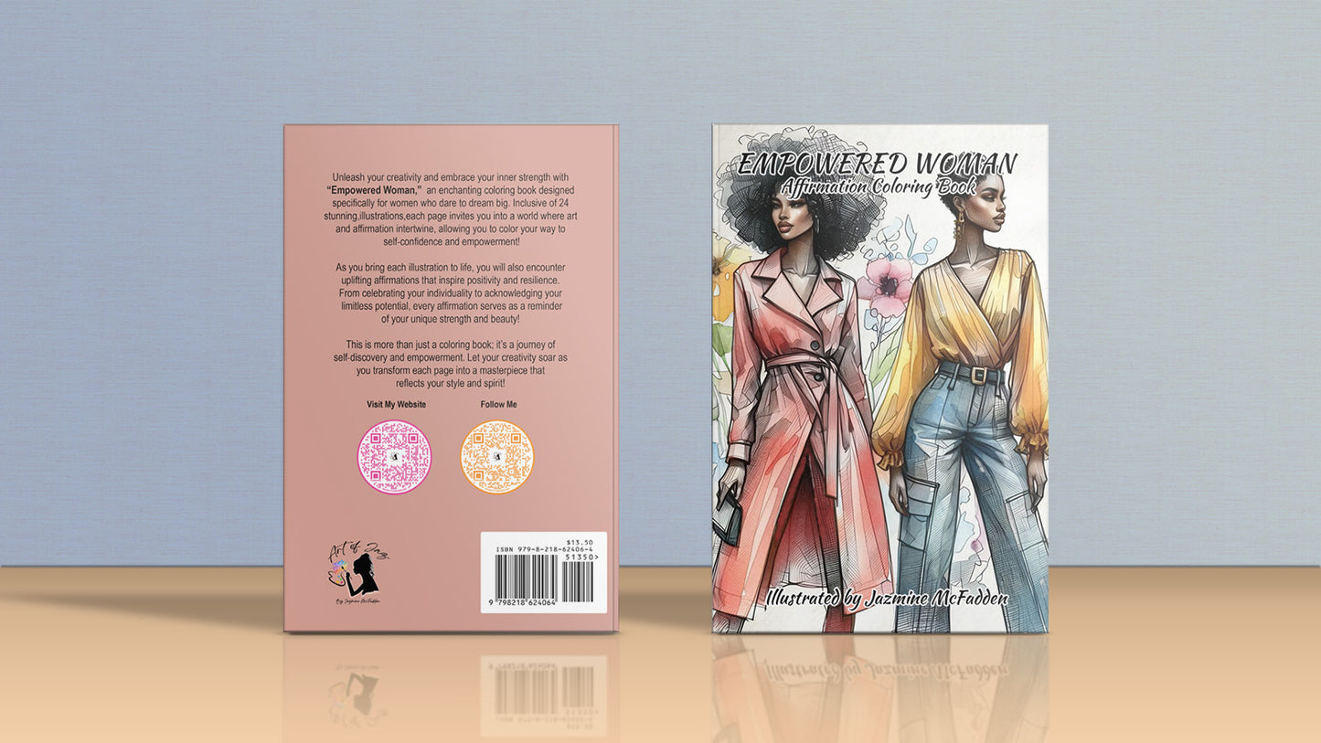 PRESALE Empowered Woman Mini Affirmation Coloring Book