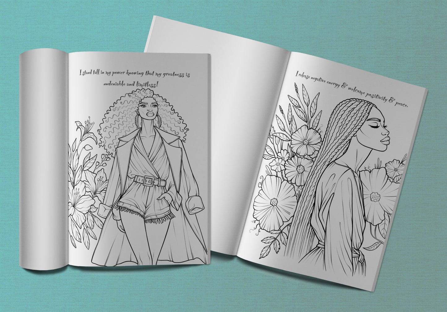 PRESALE Empowered Woman Mini Affirmation Coloring Book