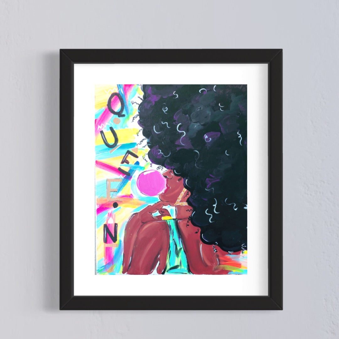 Around The Way Girl Signed Print