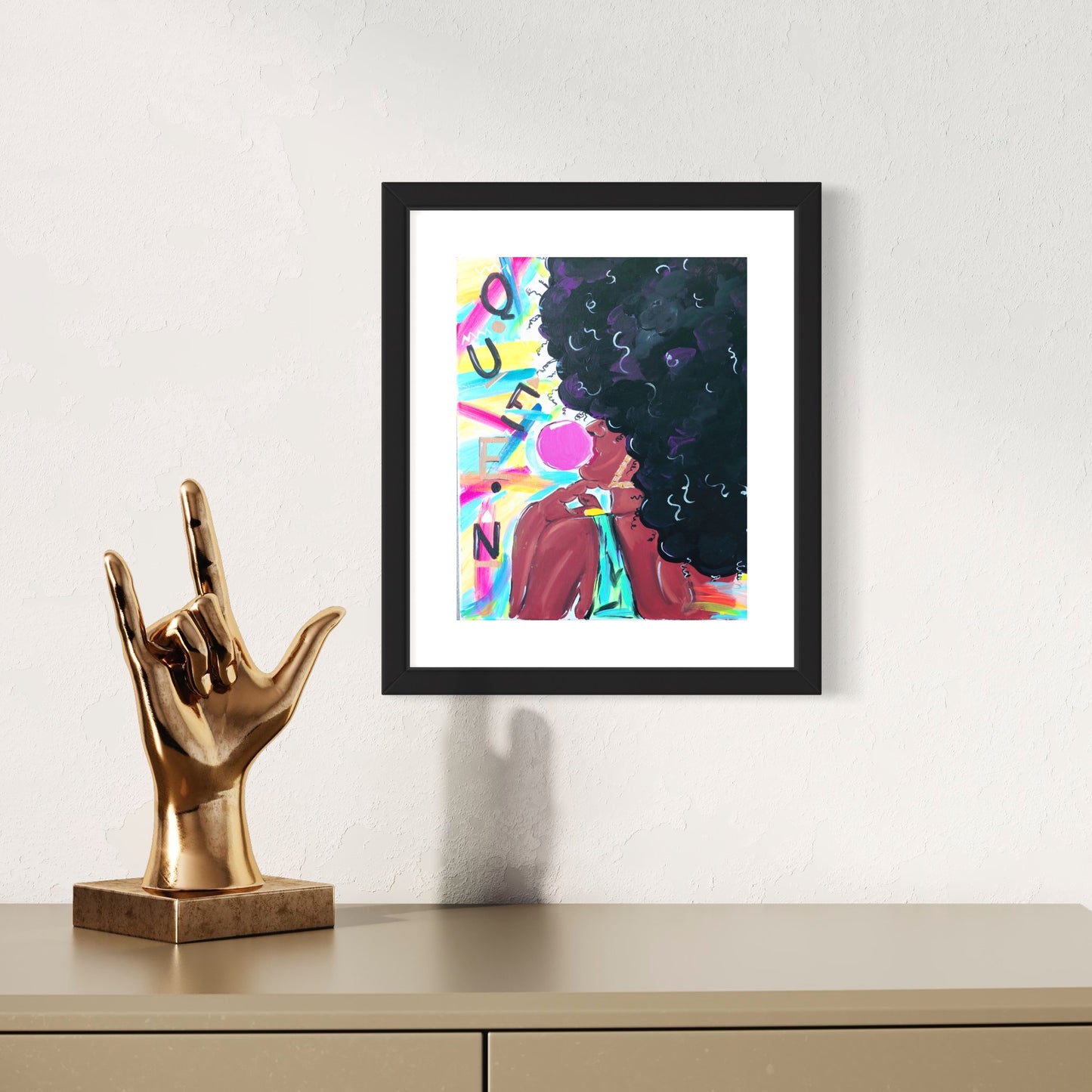 Around The Way Girl Signed Print