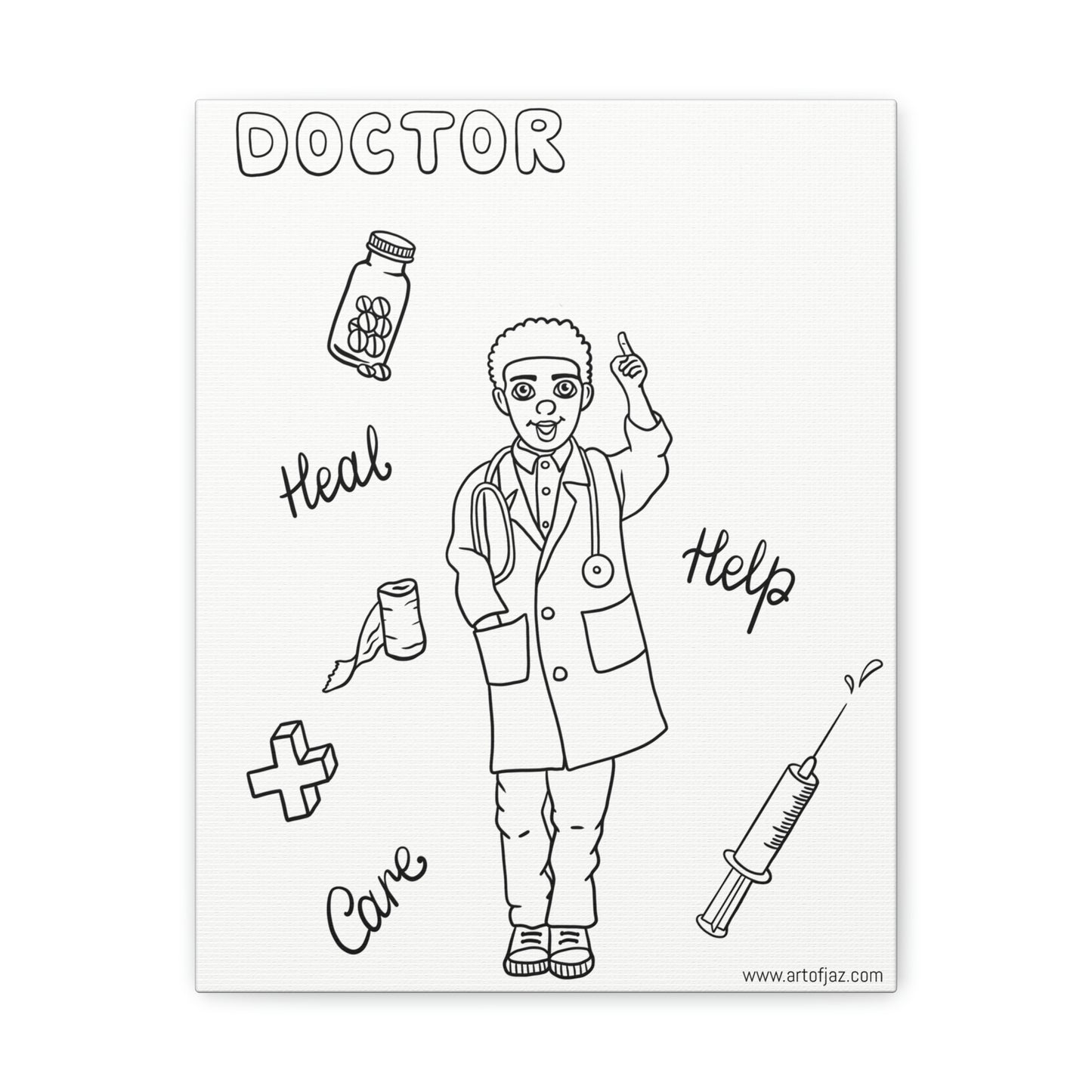Doctor (Boy) Painting Canvas