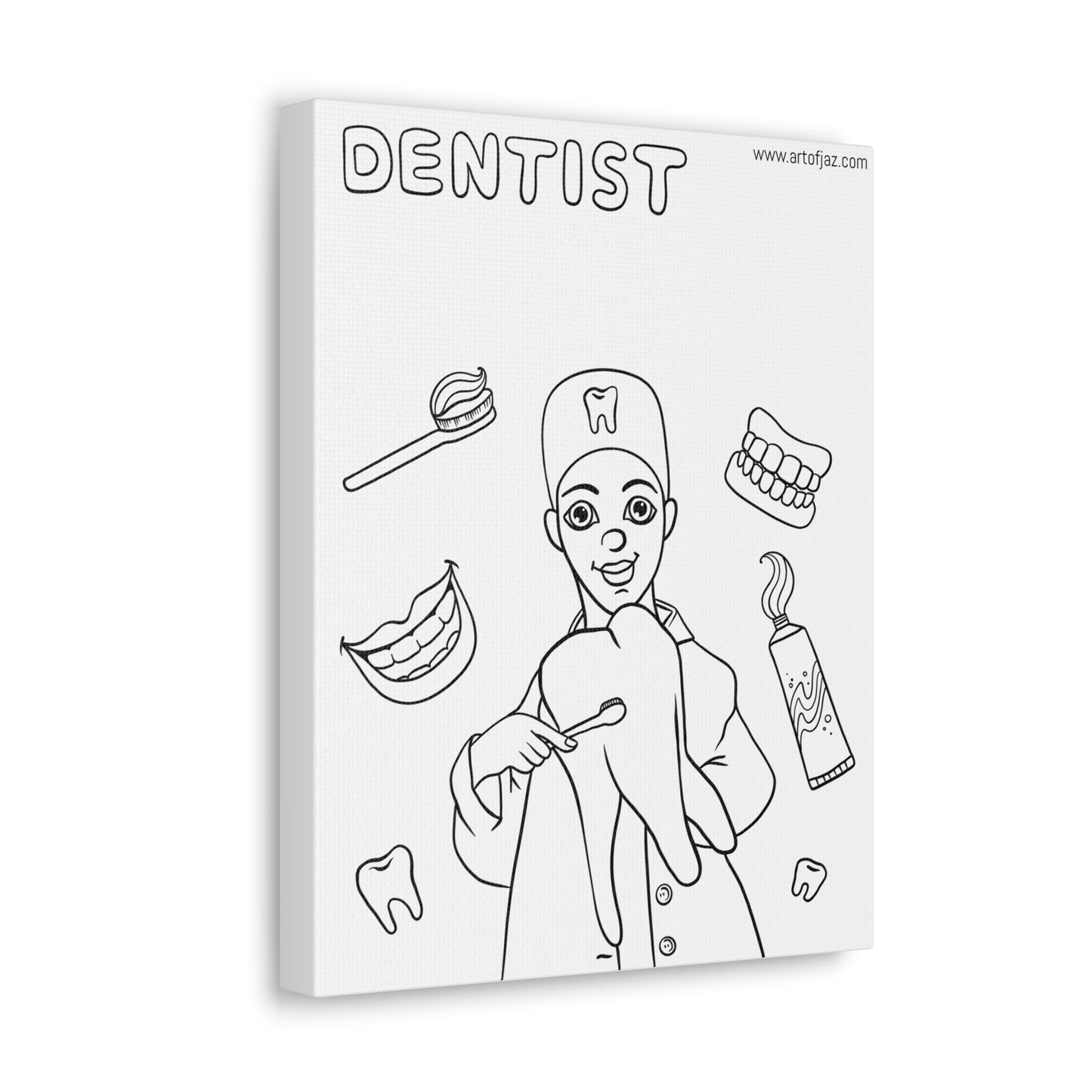 Dentist (Boy) Painting Canvas