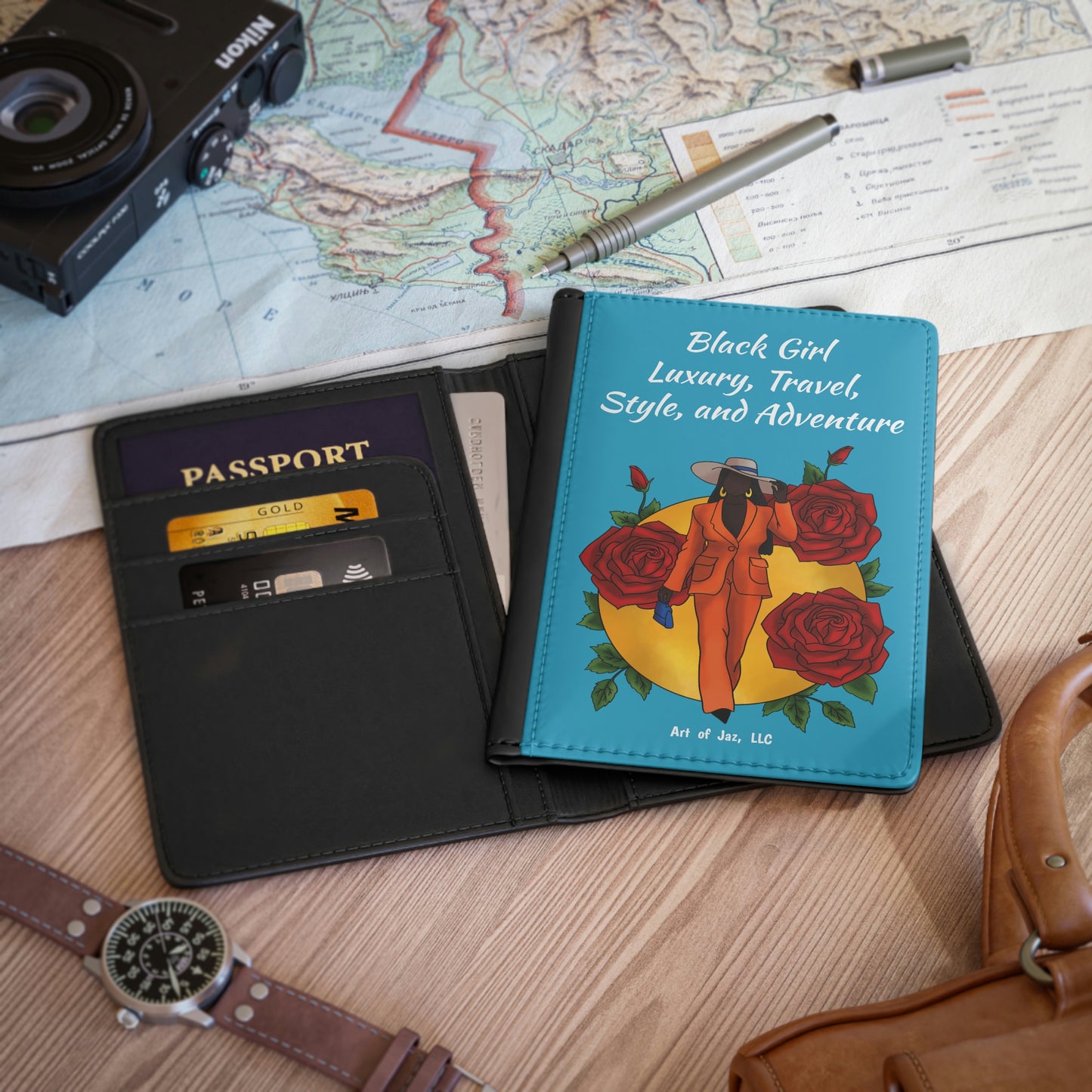 Black Girl Lux Passport Cover