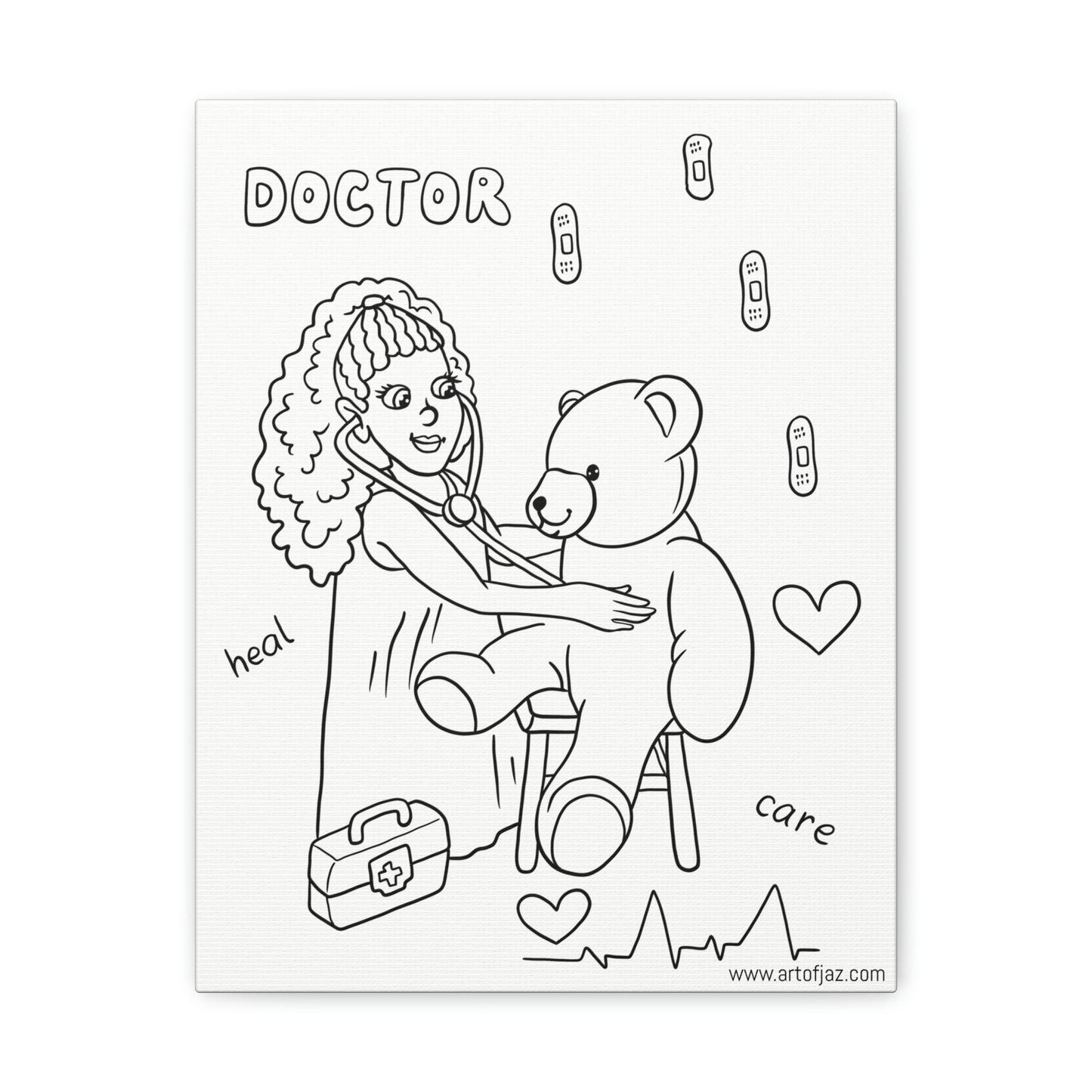 Doctor (Girl) Painting Canvas