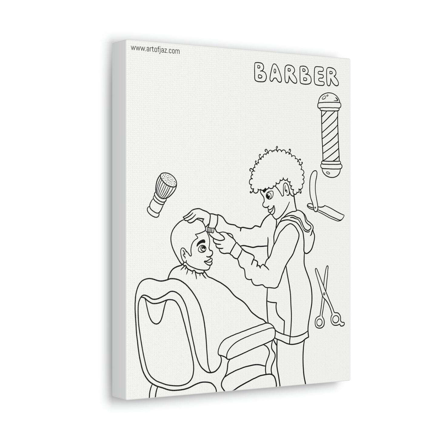 Barber (Boy) Painting Canvas