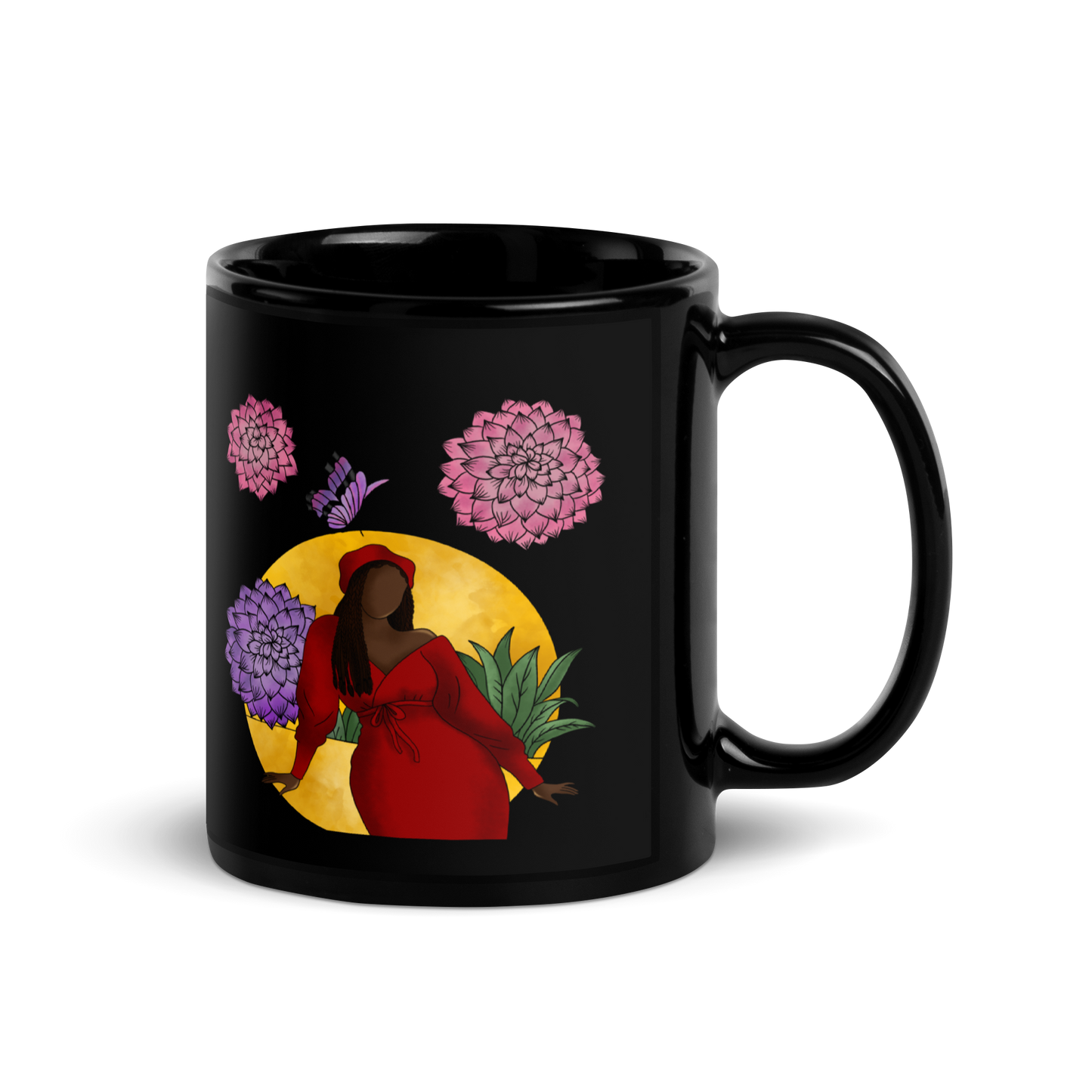 Live Bold! Black Glossy Mug