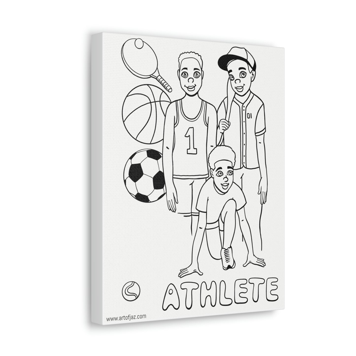 Athlete (Boy) Painting Canvas