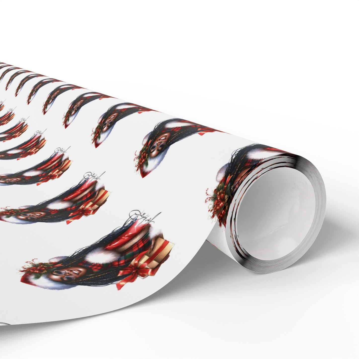 Black Girl Christmas Joy Wrapping Paper