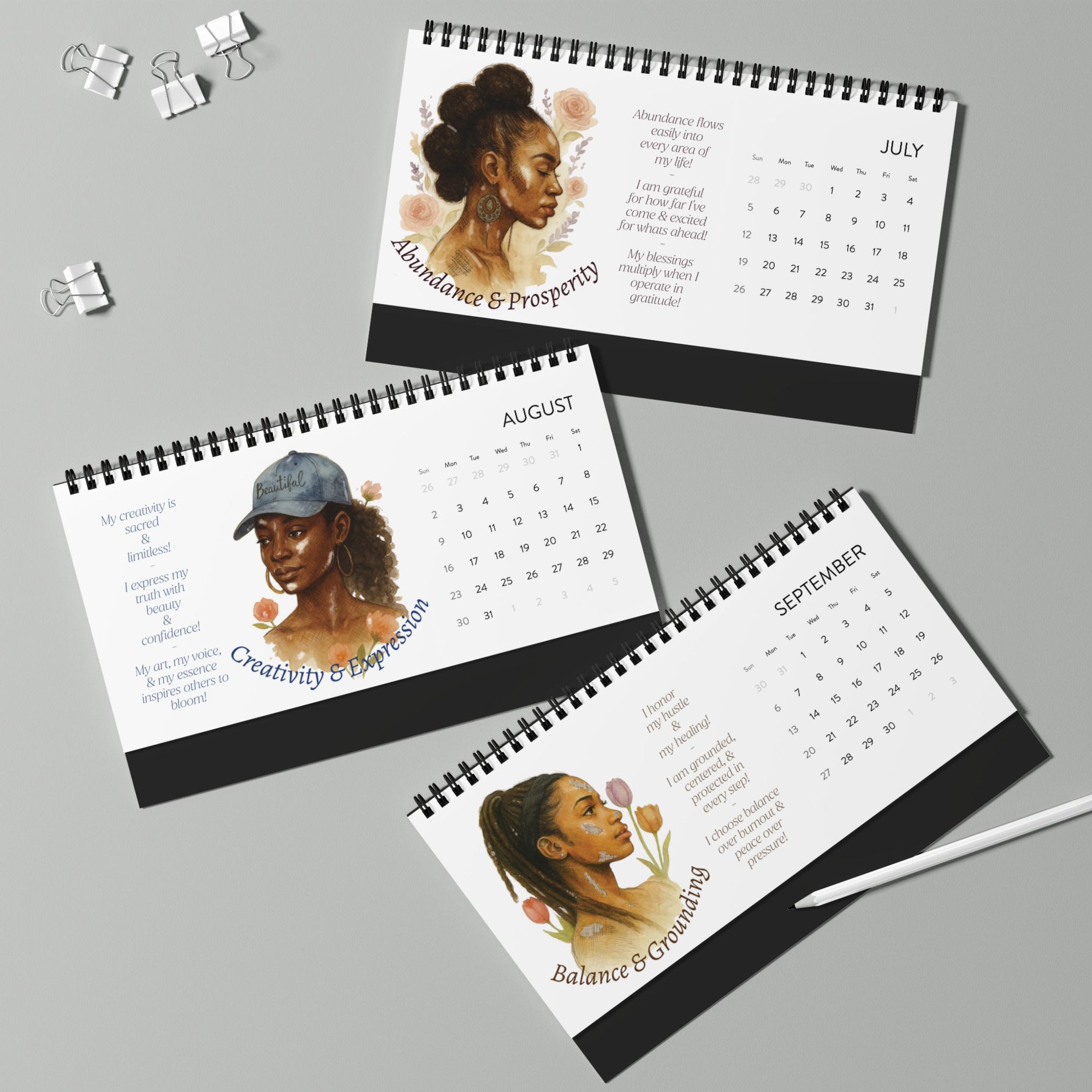 2026 Affirmation Desk Calendar