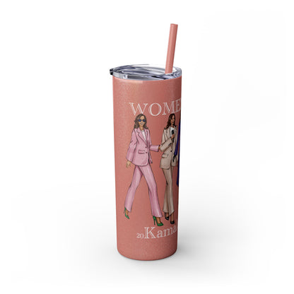 Glitter Women Rising Kamala Tumbler, 20oz