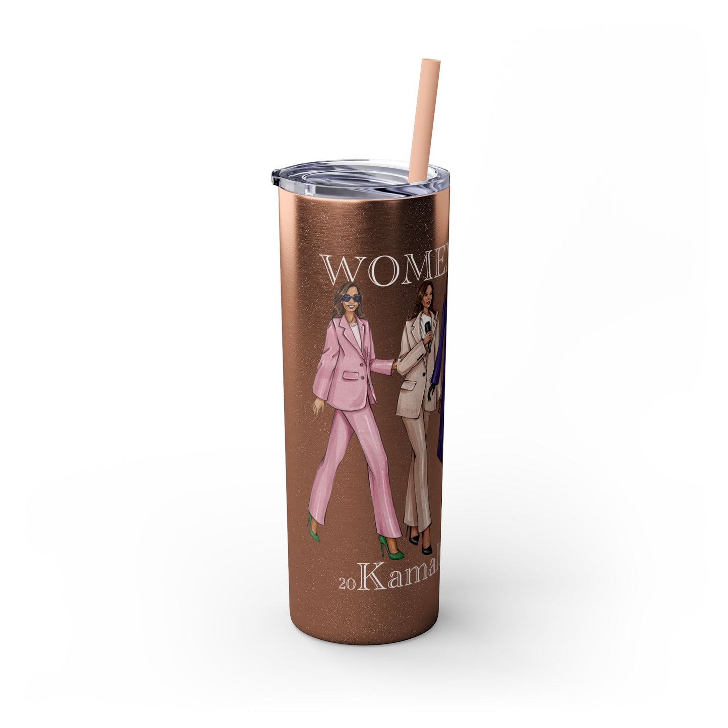 Glitter Women Rising Kamala Tumbler, 20oz