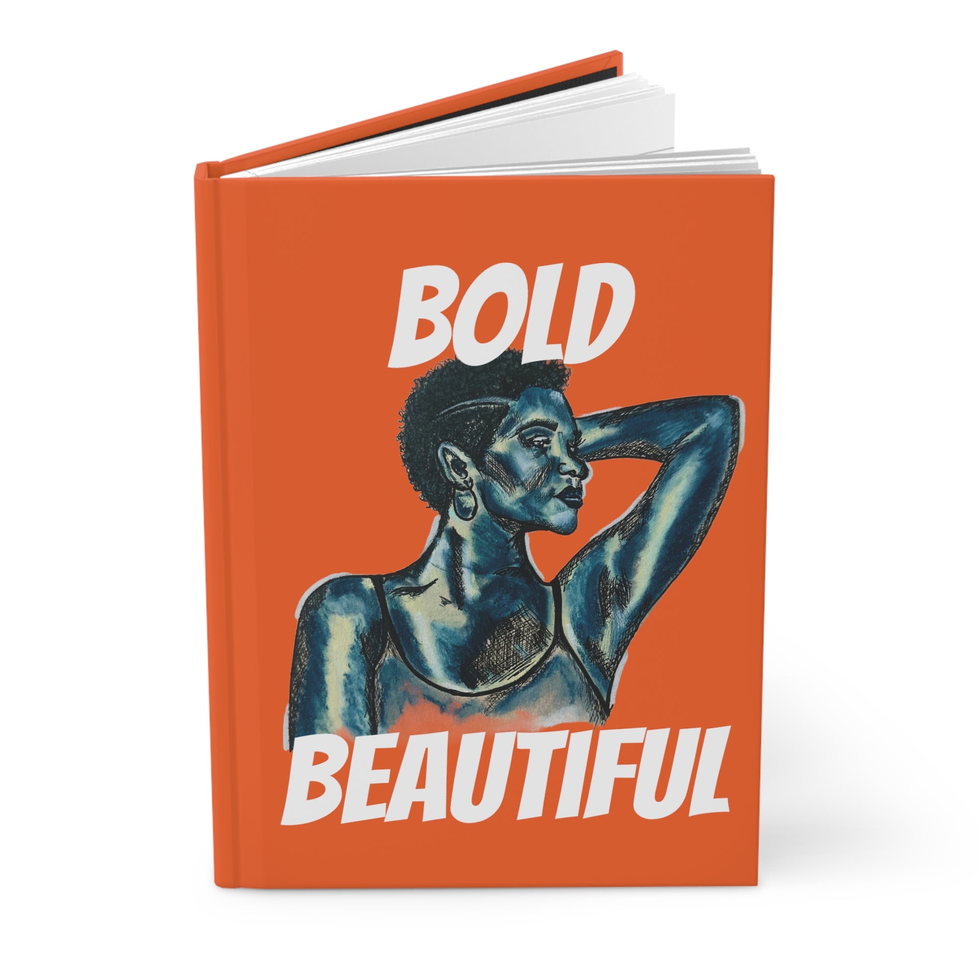 Bold and Beautiful Hardcover Journal (Orange)