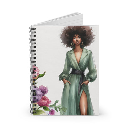 Emerald Elegance Spiral Journal