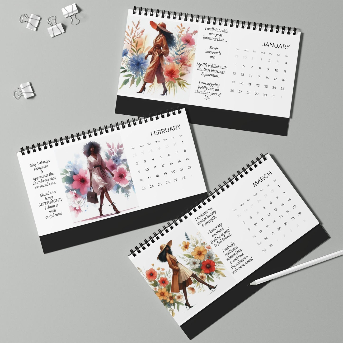 2025 Affirmation Desk Calendar