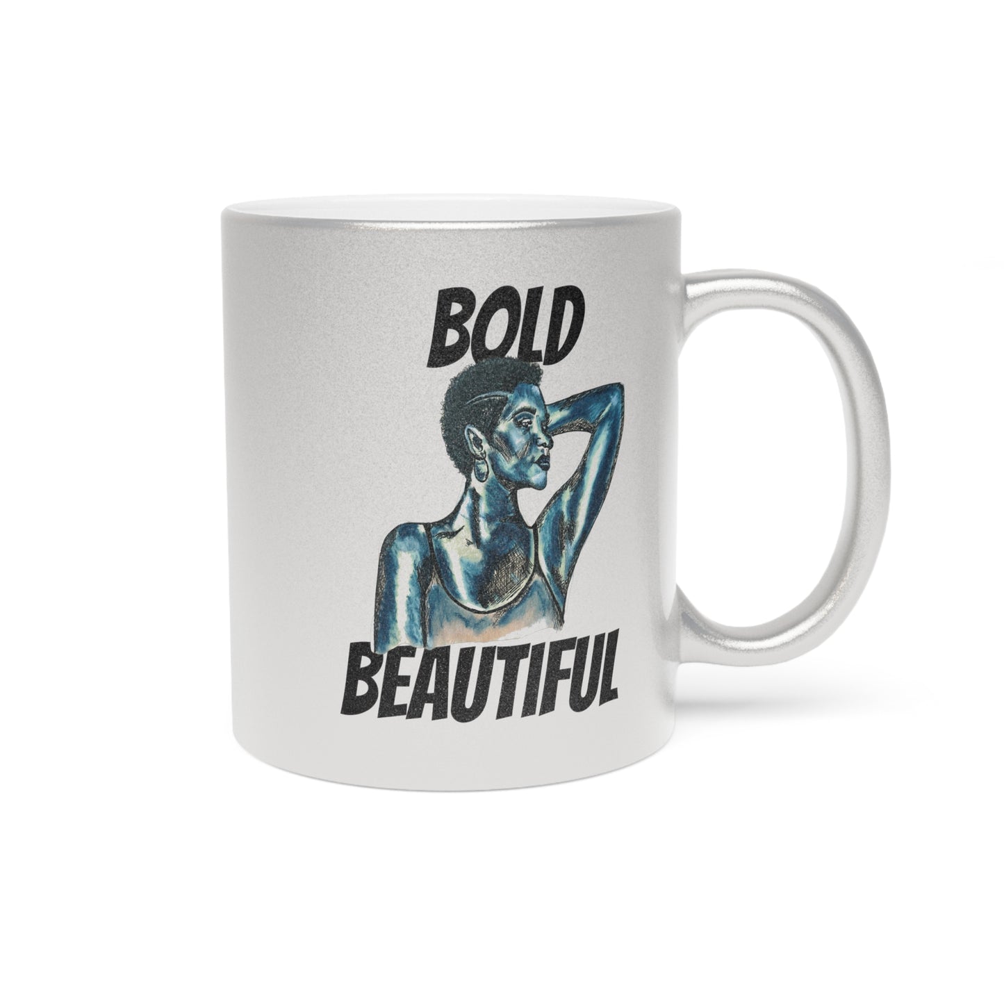 Bold and Beautiful Metallic Mug