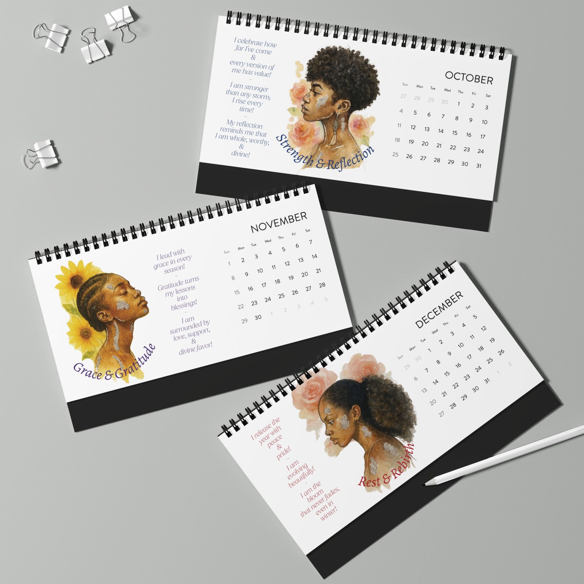 2026 Affirmation Desk Calendar