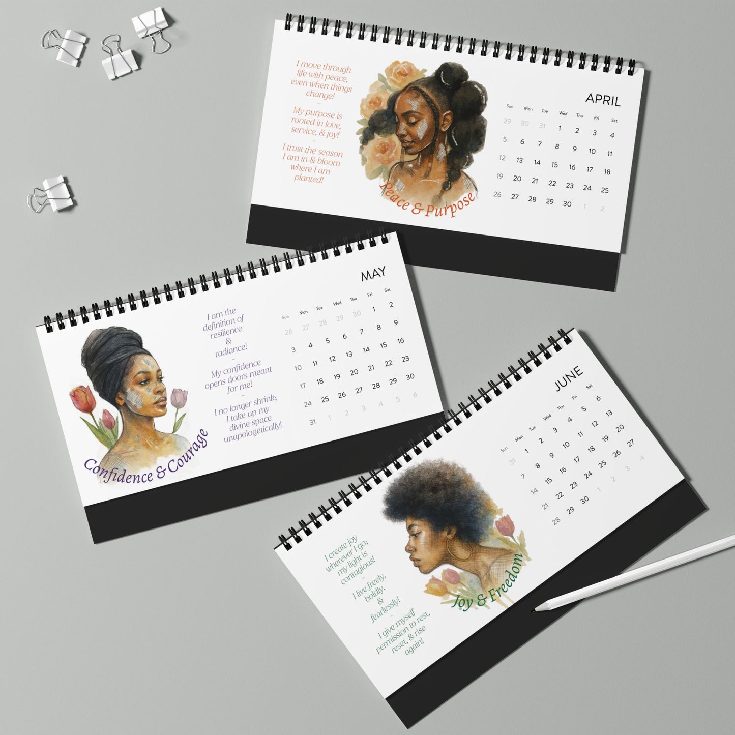 2026 Affirmation Desk Calendar