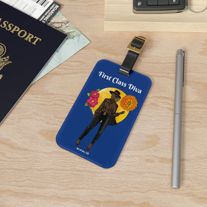 First Class Diva Luggage Tag