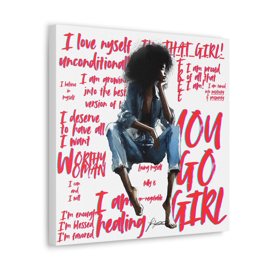 That Girl Canvas Print