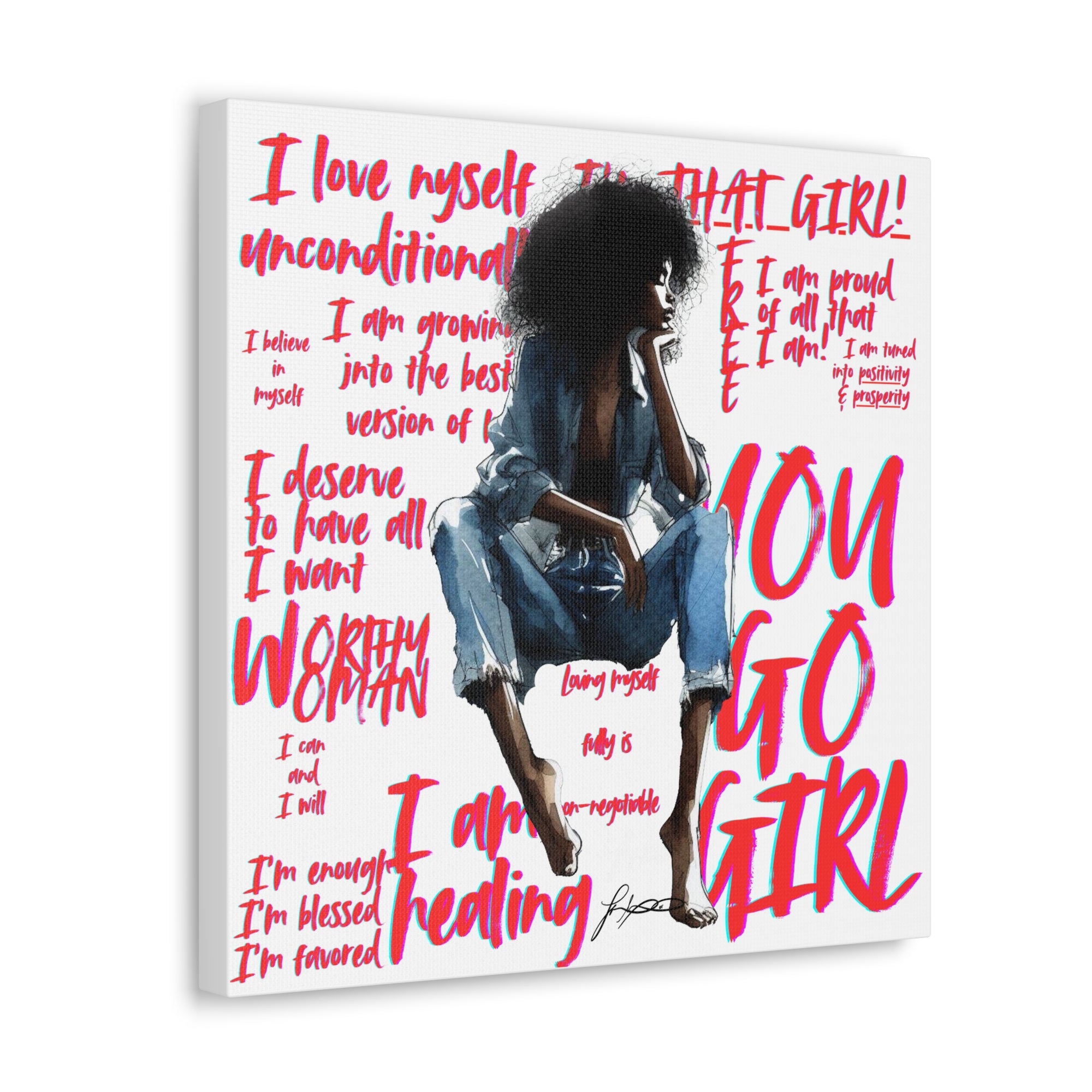That Girl Canvas Print