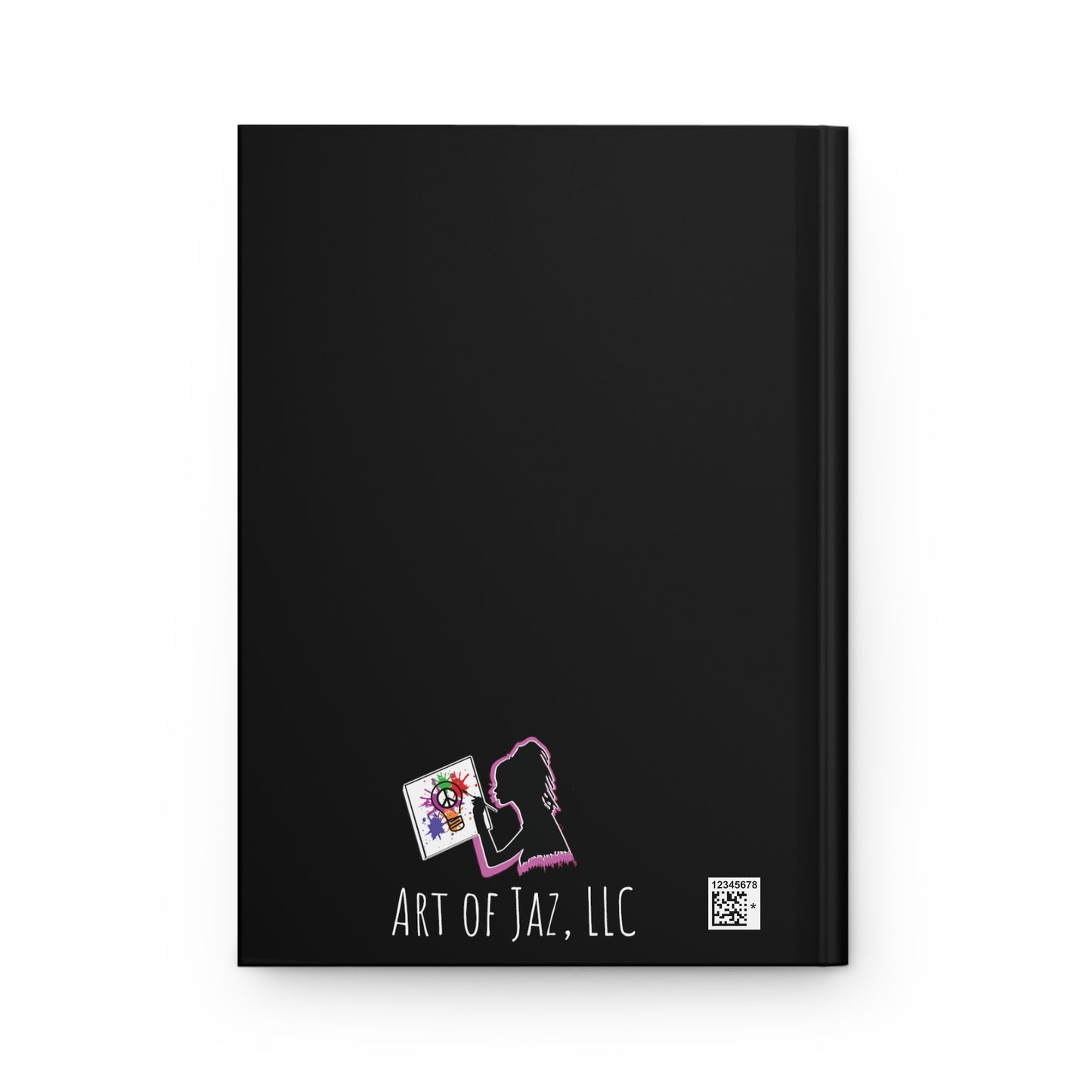 Pink and Green Hardcover Journal (Black)