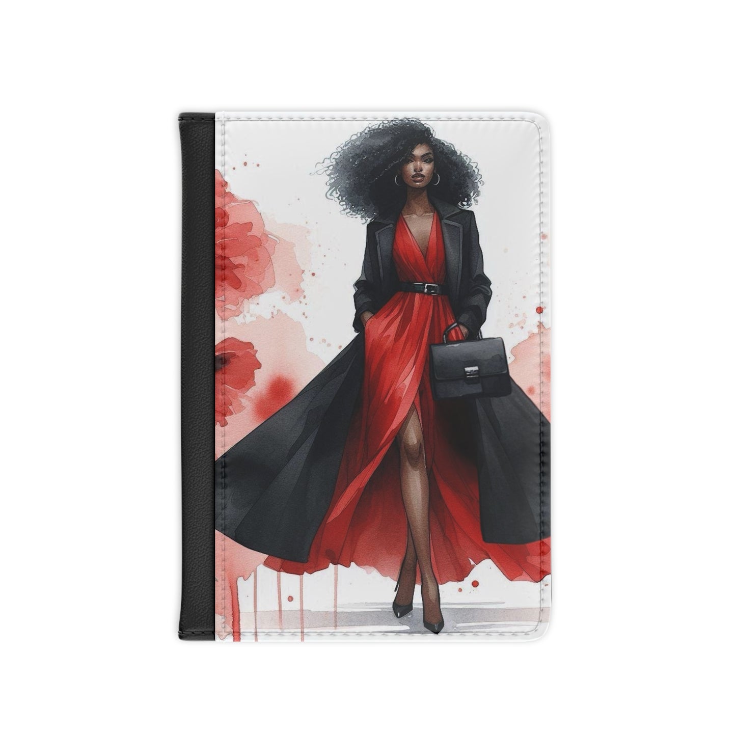 Lady in Red Passport Cover