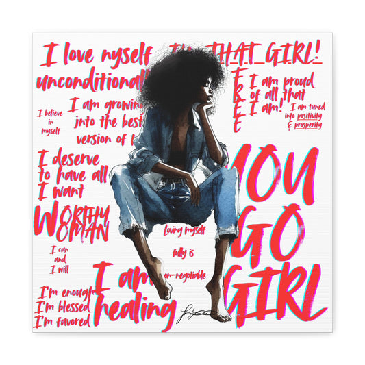 That Girl Canvas Print