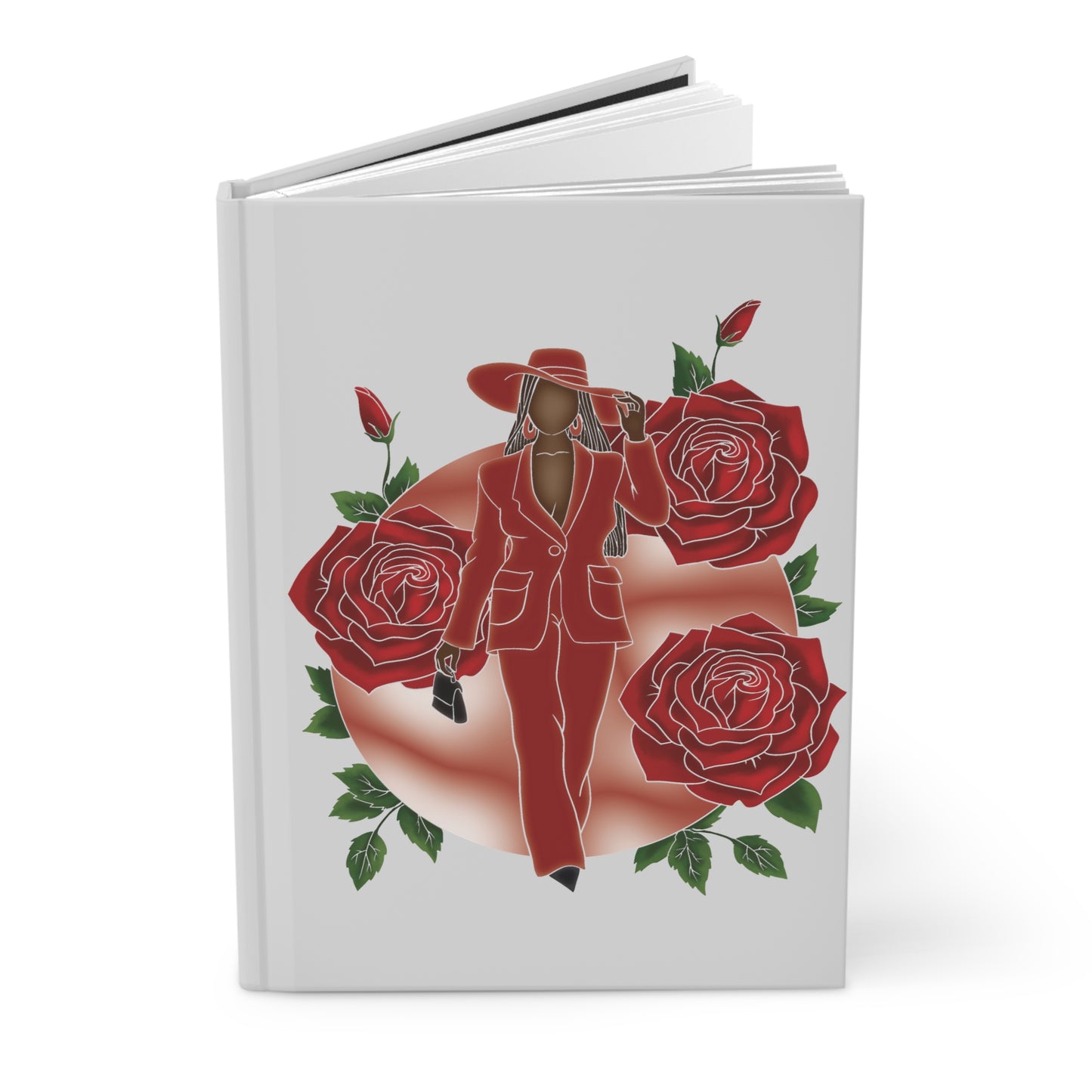 Diva Red Hardcover Journal (Gray)