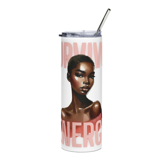 Breast Cancer Survivor Energy Tumbler