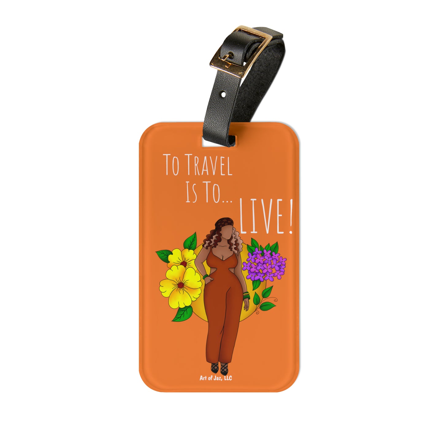 Travel and Live Luggage Tag