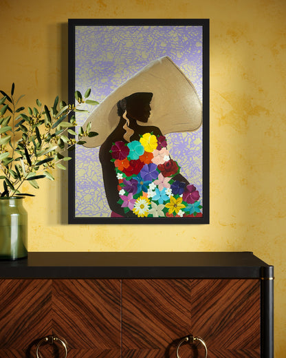 Mahogany Blossoms Poster Print