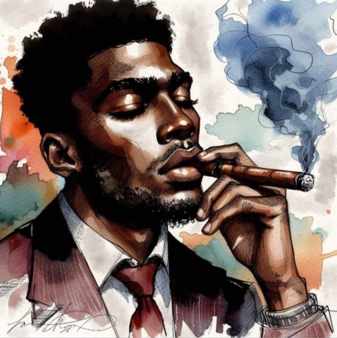 Smokers Delight Art Print