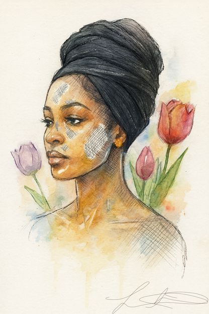 Wrapped Matted Print