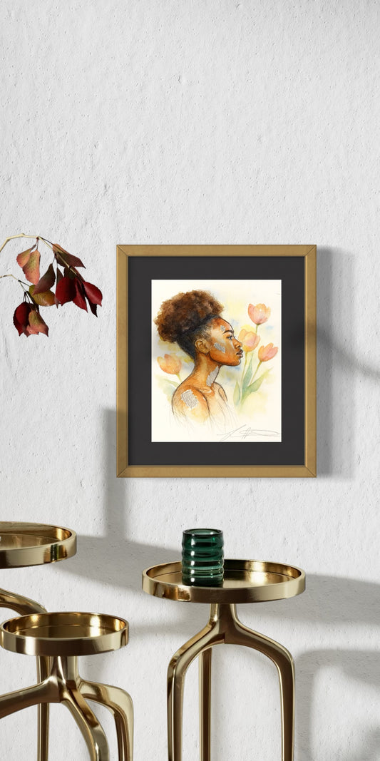 Abundant Matted Print