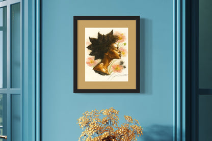 Crowned Matted Print