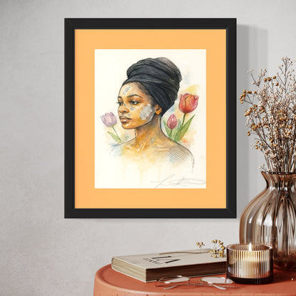 Wrapped Matted Print