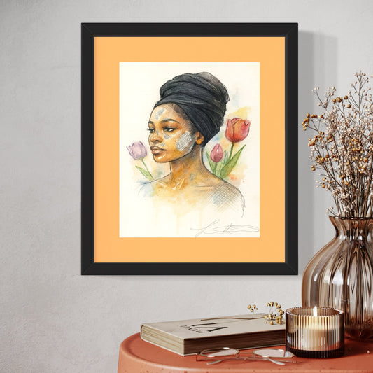 Wrapped Matted Print