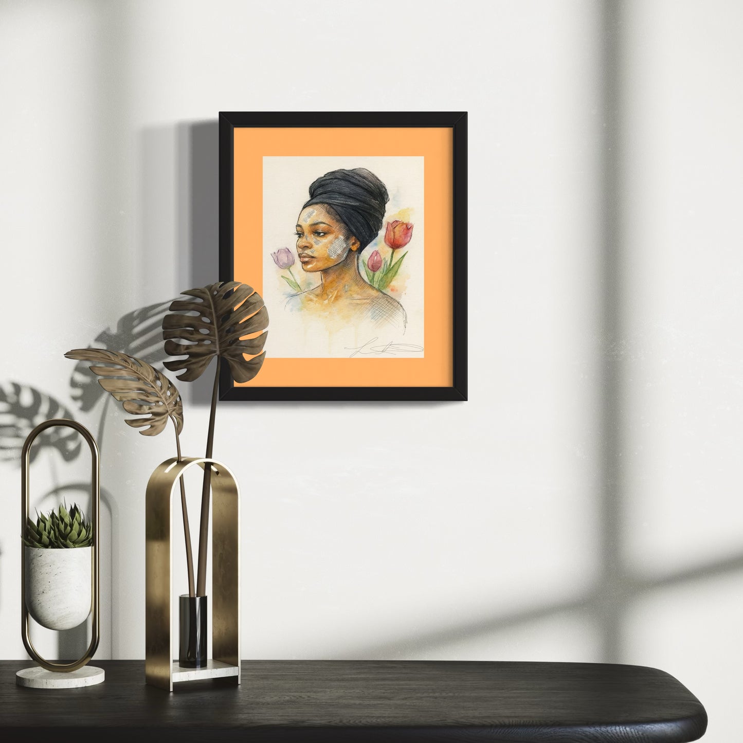 Wrapped Matted Print