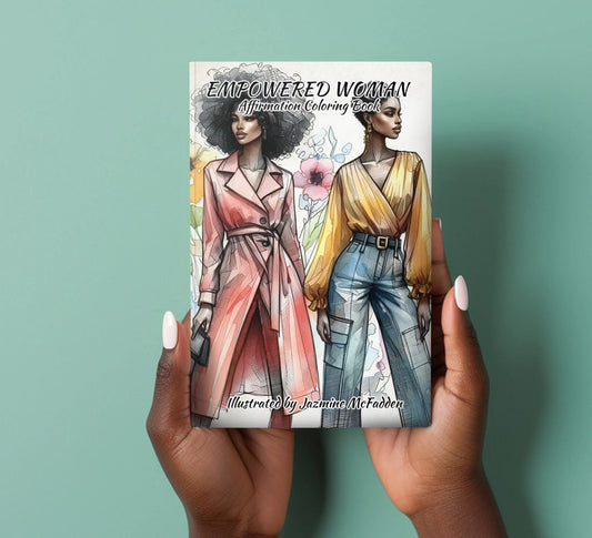 PRESALE Empowered Woman Mini Affirmation Coloring Book